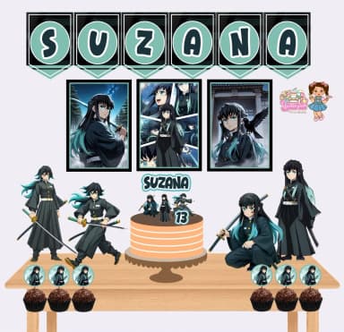 Kit Festa Só Um Bolinho MUICHIRO - Decoração de Festa