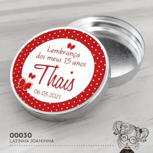 Latinha Adesivada Borboletas - 00030