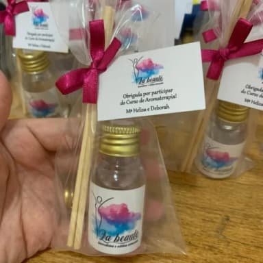 Brinde Corporativo Mini Aromatizador com Logo Aromaterapia