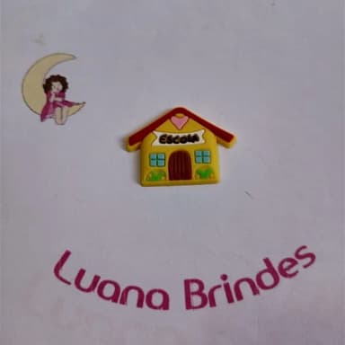 Aplique Escolar Escola Emborrachado 2,5cm Pct 6 Unidades