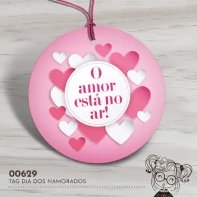 Tag Redonda Dia dos Namorados - 00629