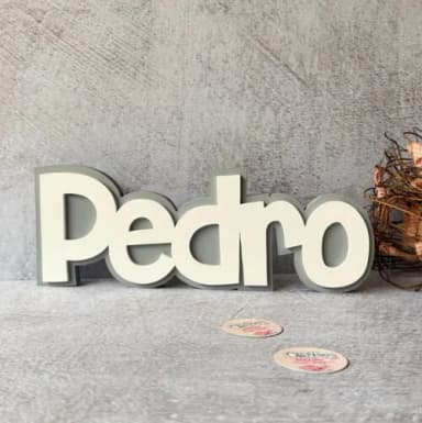 Nomes em Sobreposição Decoração de Bebê