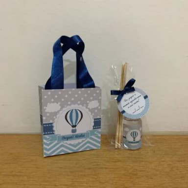 Kit Sacolinha personalizada + Aromatizador Balão