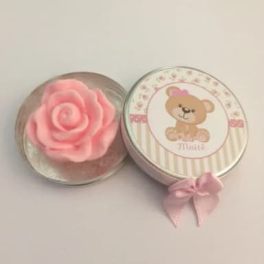 Lembrancinha Chá de Fraldas Ursinha Rosa