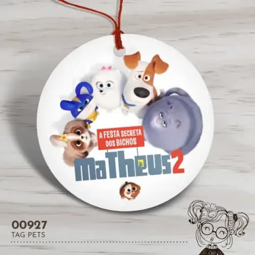 Tag Redonda Pets - 00927