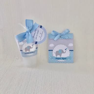 Kit Lembrança Maternidade Chevron elefante