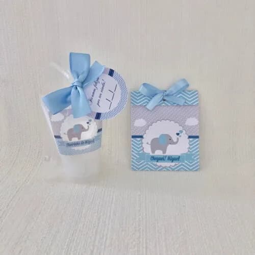 Kit Lembrança Maternidade Chevron elefante
