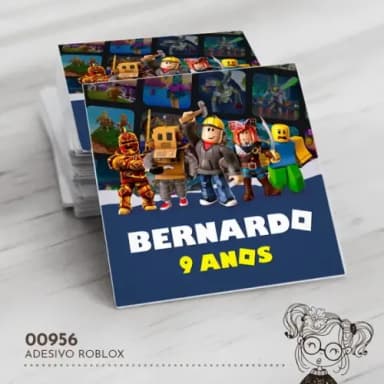Adesivo Quadrado Roblox - 00956