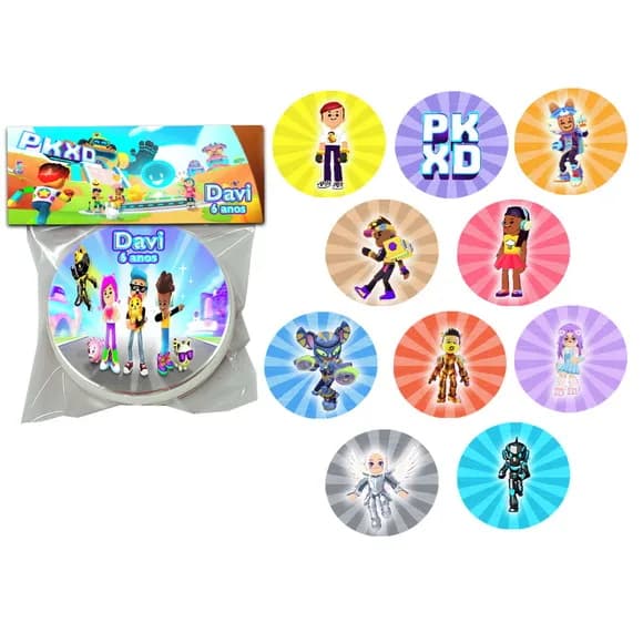 Jogo da Memória com Saquinho e Lapela Festa Pkxd