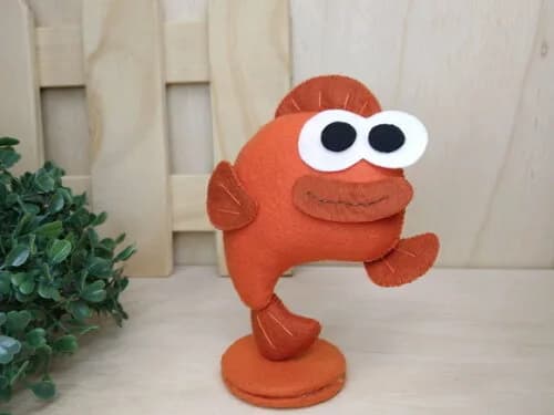 Baby Shark em Feltro - Peixinho