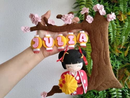 Porta Maternidade Kokeshi