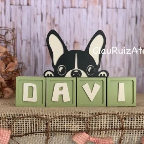 Cachorrinho + Cubos Ts 6x6cm