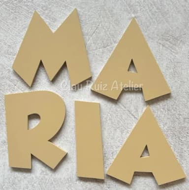 Nome de Parede em mdf - Decoração Bebê e Infantil