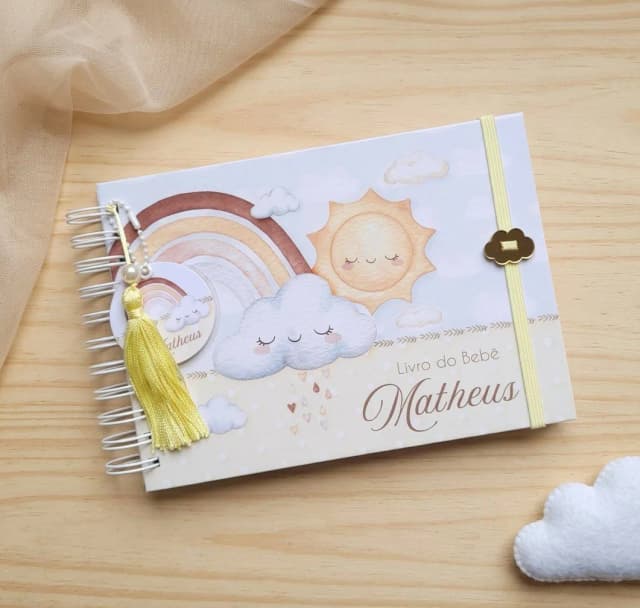 Livro do Bebê A5 Personalizado - Escolha a Capa