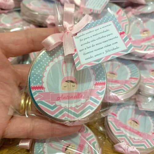 Lembrancinha Maternidade Vela Aromática Metoo