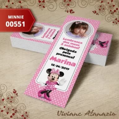Marcador de Livro Minnie - 00551