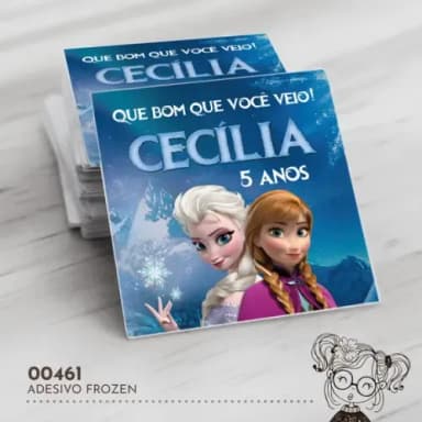 Adesivo Quadrado Frozen - 00461