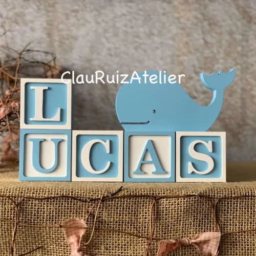 Cubos 6x6cm Ts +baleia