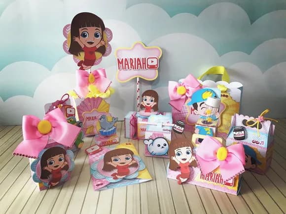 Kit 60 Lembrancinhas Gigi e Lucas Neto