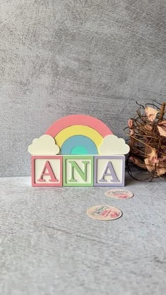 Candy Colors - Cubos 6x6cm Ts + Arco Íris.