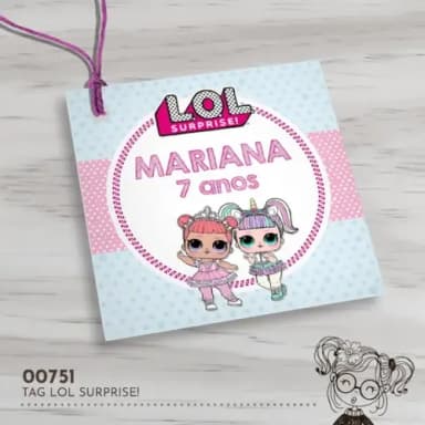 Tag Quadrada Lol Surprise - 00751