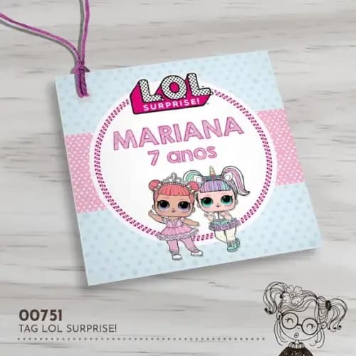 Tag Quadrada Lol Surprise - 00751