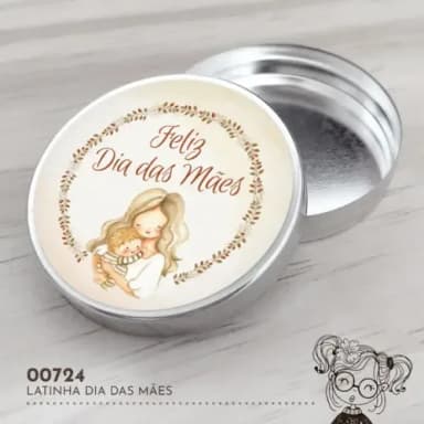 Latinha Adesivada Dia das Mães - 00724