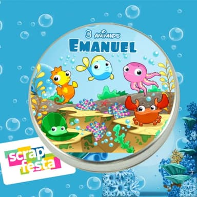 Latinhas Personalizadas Fundo do Mar