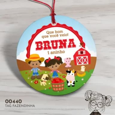 Tag Redonda Fazendinha - 00440
