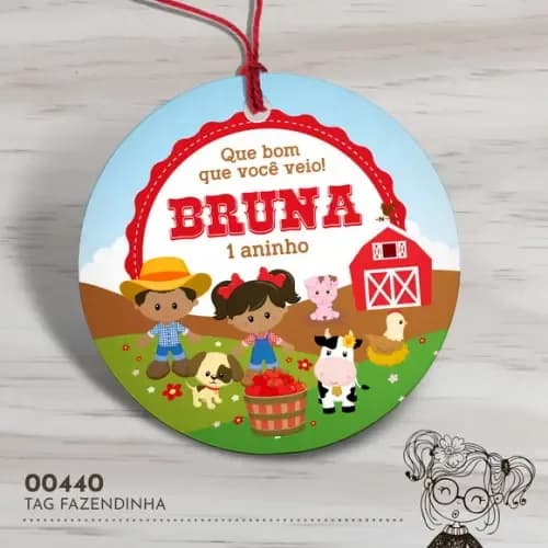 Tag Redonda Fazendinha - 00440
