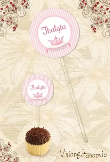 Topper Coroa de Princesa - 00054