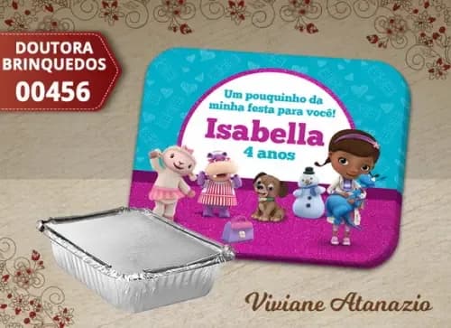 Adesivo Marmitinha Doutora Brinquedos - 00456