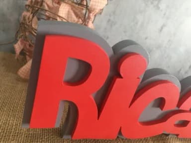 Letras Decorativas De MDF SOBREPOSIÇÃO