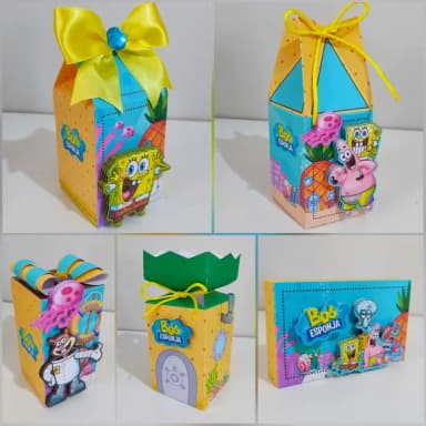 Kit 30 Lembrancinhas Bob Esponja