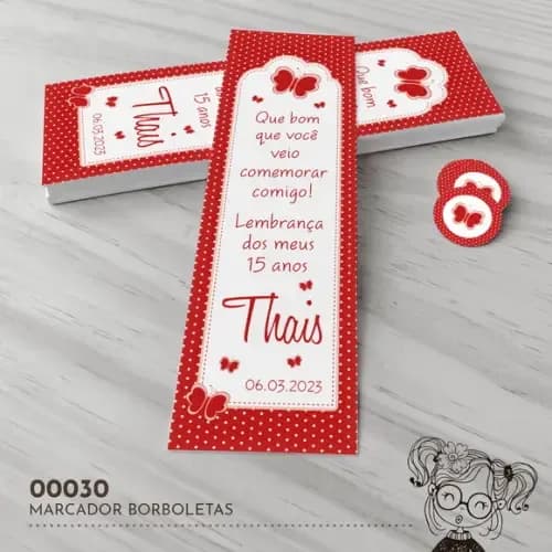 Marcador de Livro Borboletas - 00030