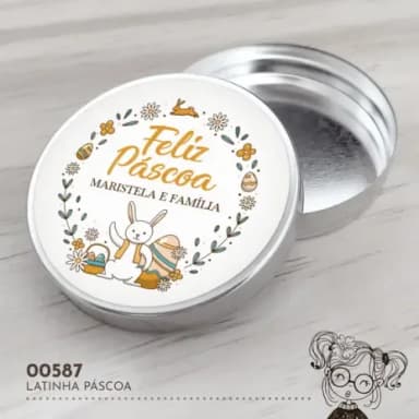 Latinha Adesivada Páscoa - 00587
