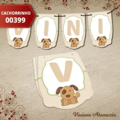 Bandeirola Cachorrinho - 00399