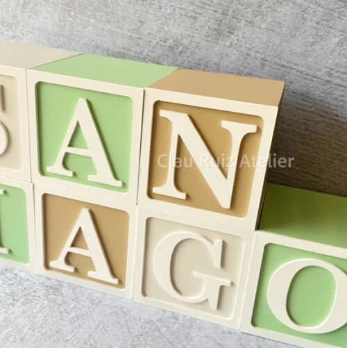 Cubos 10x10cm Ts Decoração de Festa Infantil Quarto de Bebê
