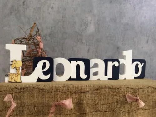 Letras de Madeira em Bloco Safari