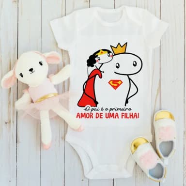 Body Infantil o Pai É o Primeiro Amor de Uma Filha