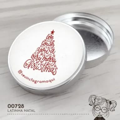 Latinha Adesivada Natal - 00728