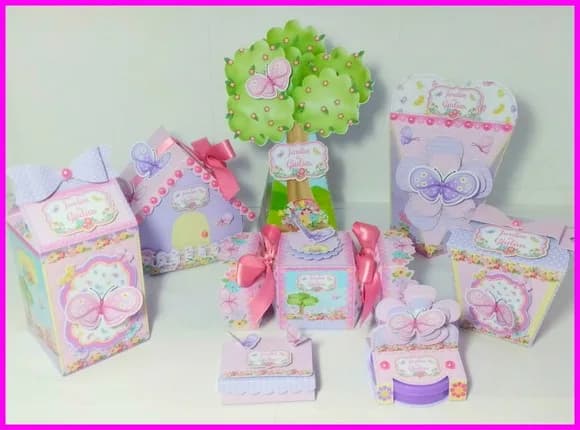 Kit 30 Lembrancinhas Jardim Encantado