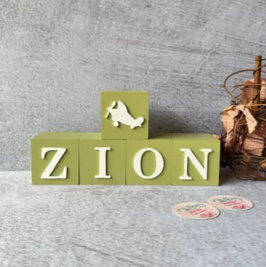 Aviãozinho - Cubos 6x6cm Decoração Bebê