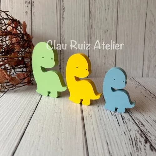 Trio de Dinossauros Baby- Decoração Bebê