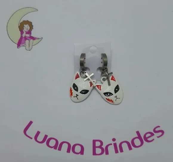 Brinco Desenho Animes 7 de Acrílico - 4,5cm - 1 par