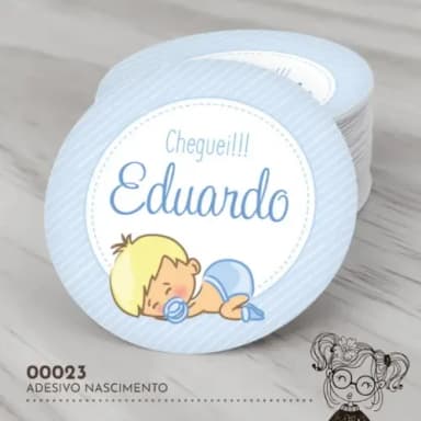 Adesivo Redondo Nascimento - 00023