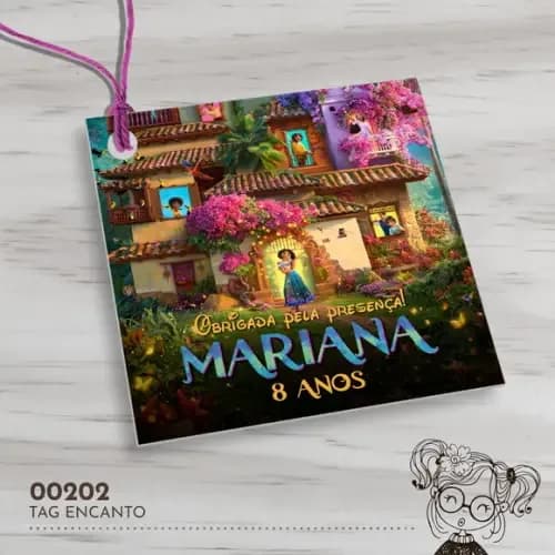 Tag Quadrada Encanto - 00202