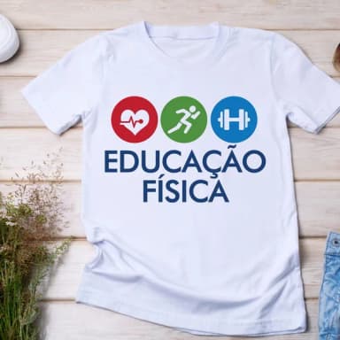 Camiseta Educação Física - Saúde, Movimento e Energia