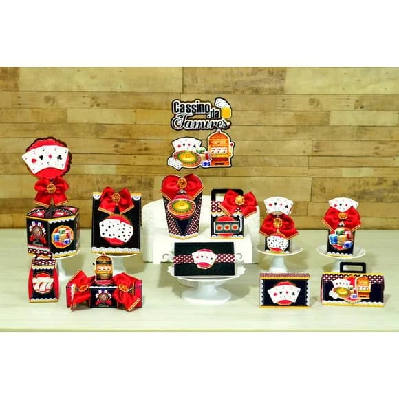 Kit 30 Lembrancinhas Cassino