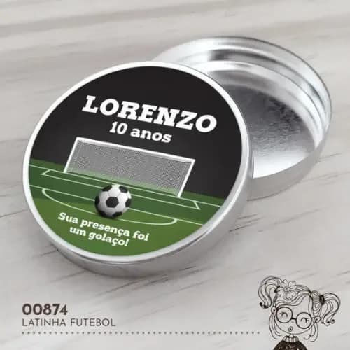Latinha Adesivada Futebol - 00874